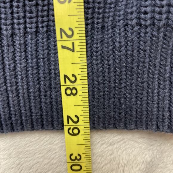 Vintage LL Bean Full Zip Cardigan Sweater Mens XL Navy Cotton Pockets Grandpa - Picture 8 of 8